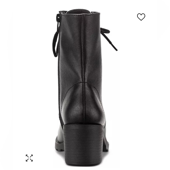 Sun + Stone Frankiee Lace-Up Lug Combat Booties - Picture 6 of 12